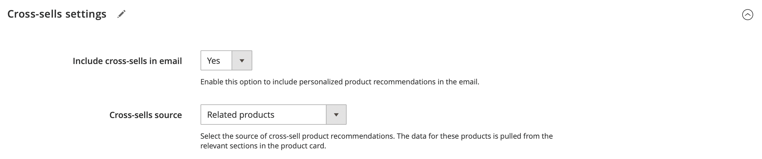 Email cross-sell products
