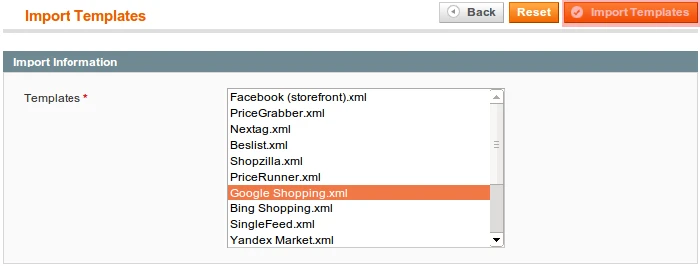 magento data feed