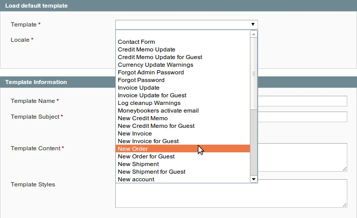 Magento Email Templates