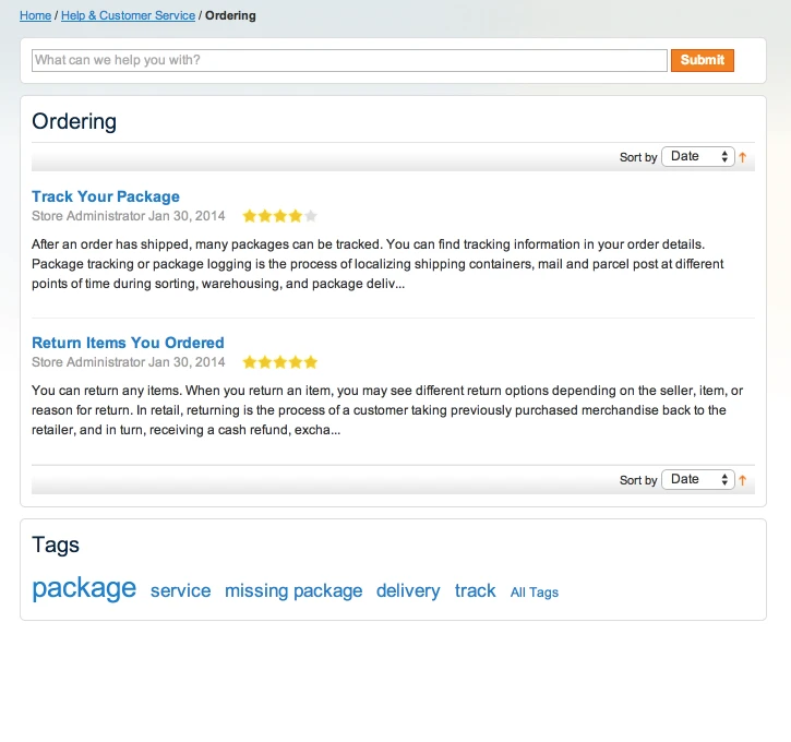 Knowledge base Frontend