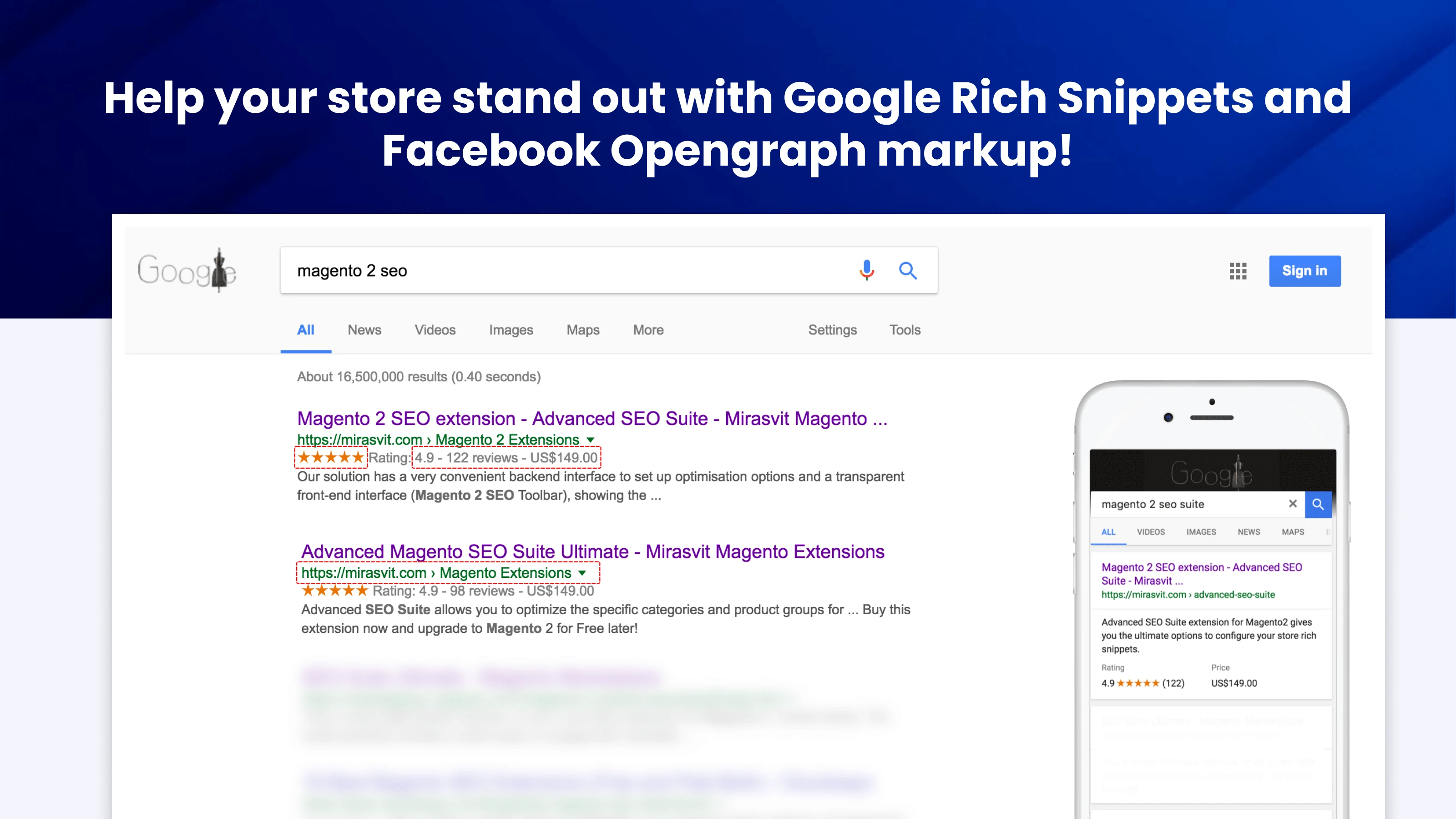Rich snippets