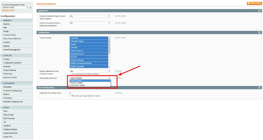 Advanced Reports update