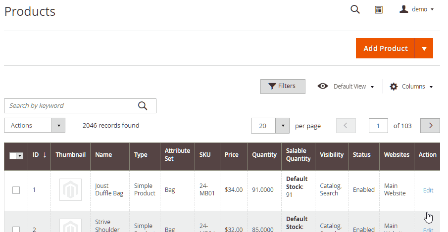Backend Product Search