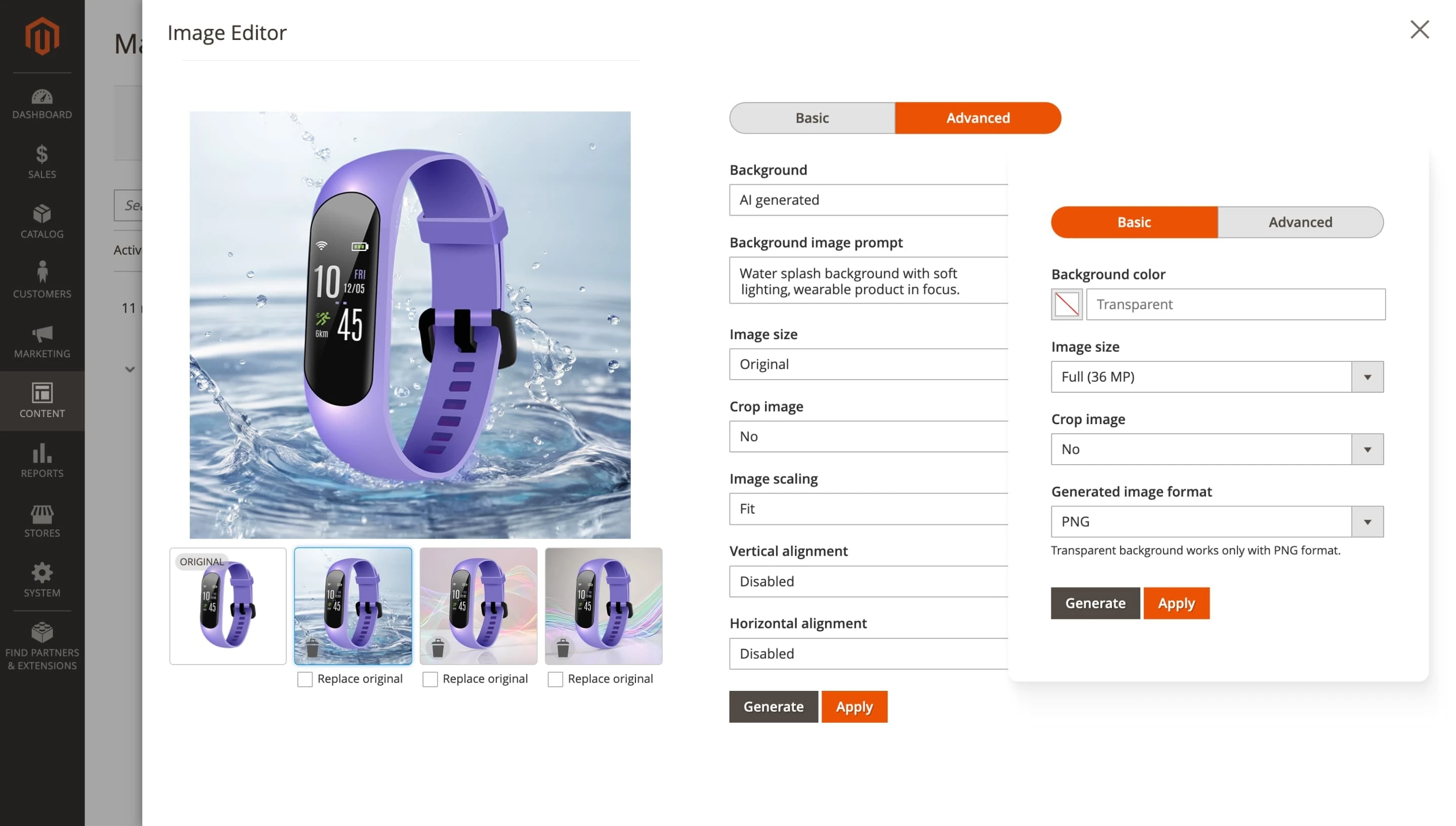 Difference Photoroom base vs plus subscription