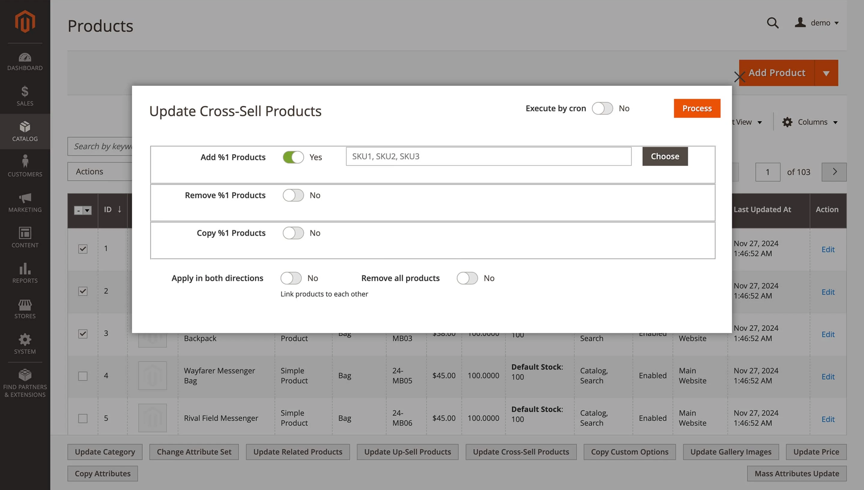 Magento 2 mass product actions
