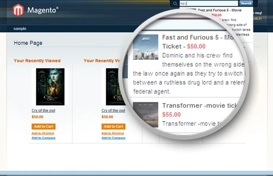 magento autocomplete