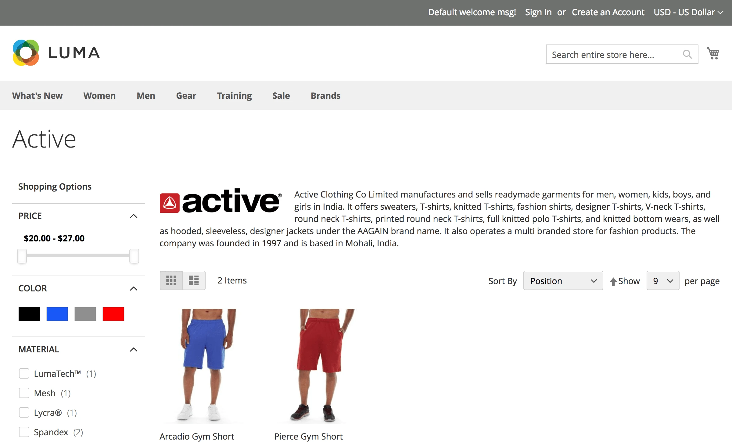 Advanced layered navigation for Magento 2. Brand page.