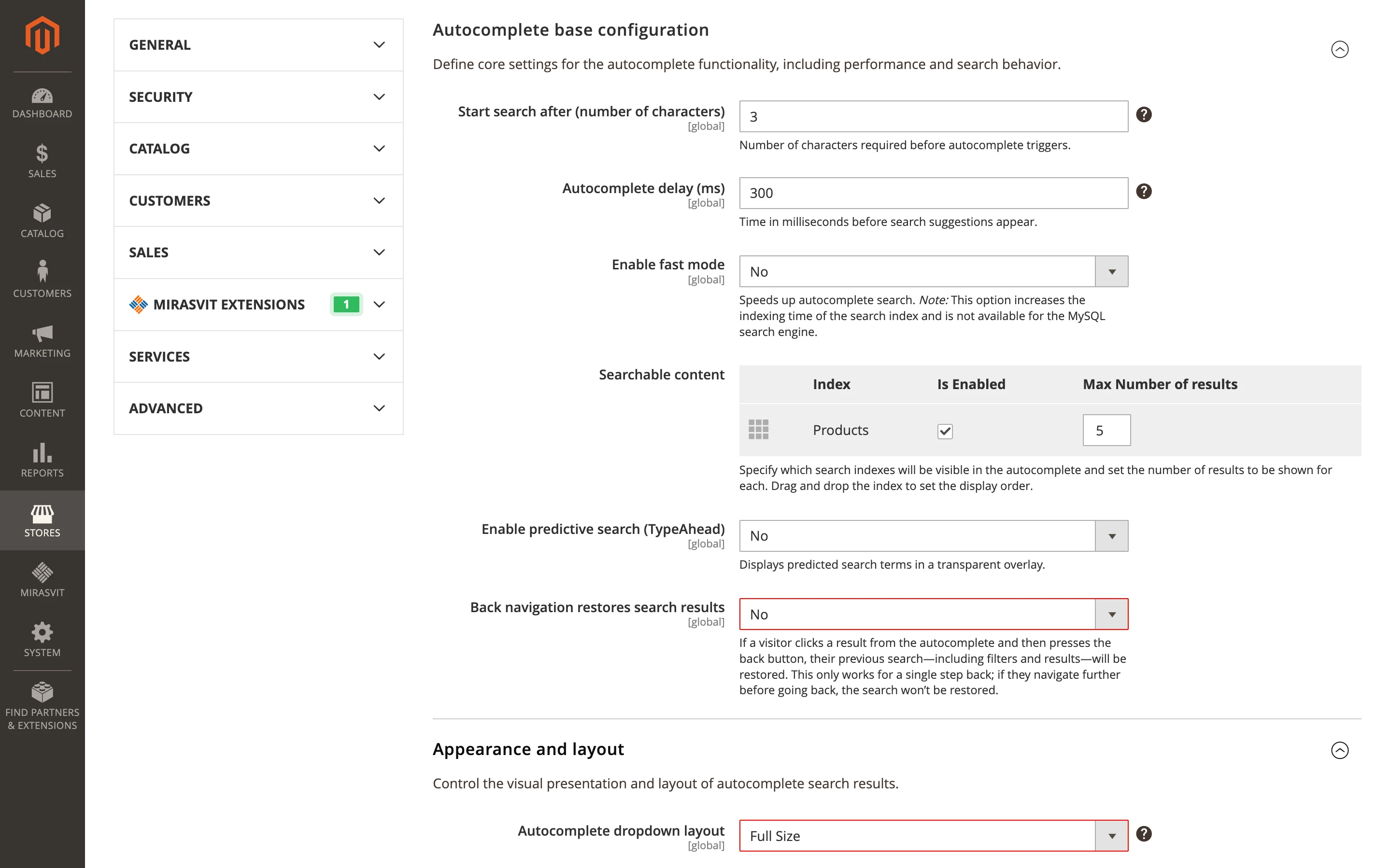 Restore search state when navigating back