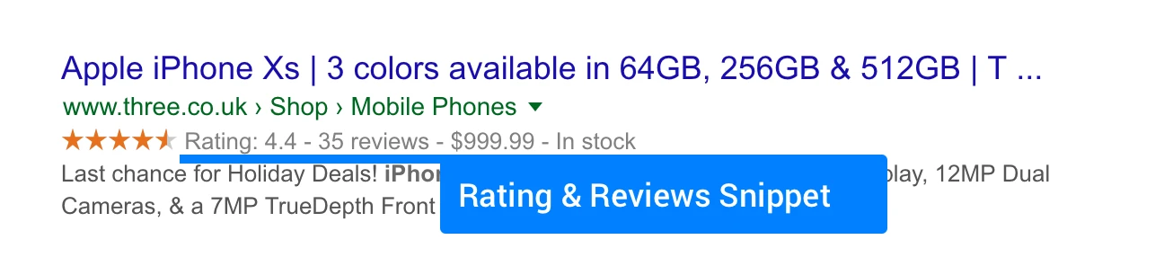 Rating & Reviews Rich Snippet