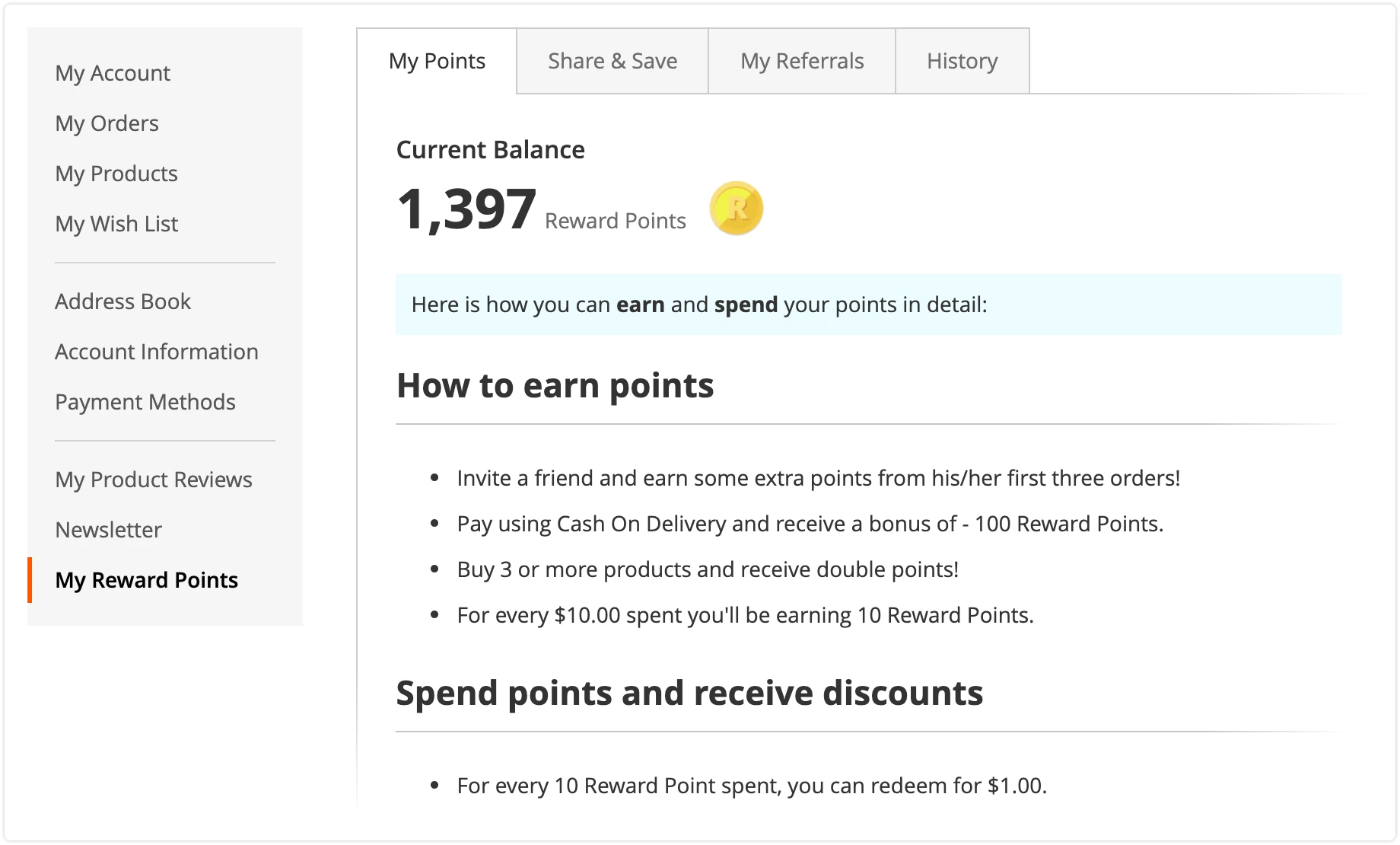 Notification rules in Mirasvit Reward Points for Magento 2.