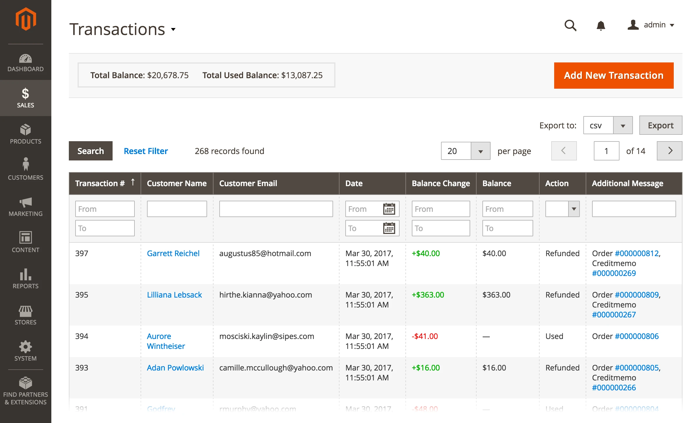 Store Credit & Refund