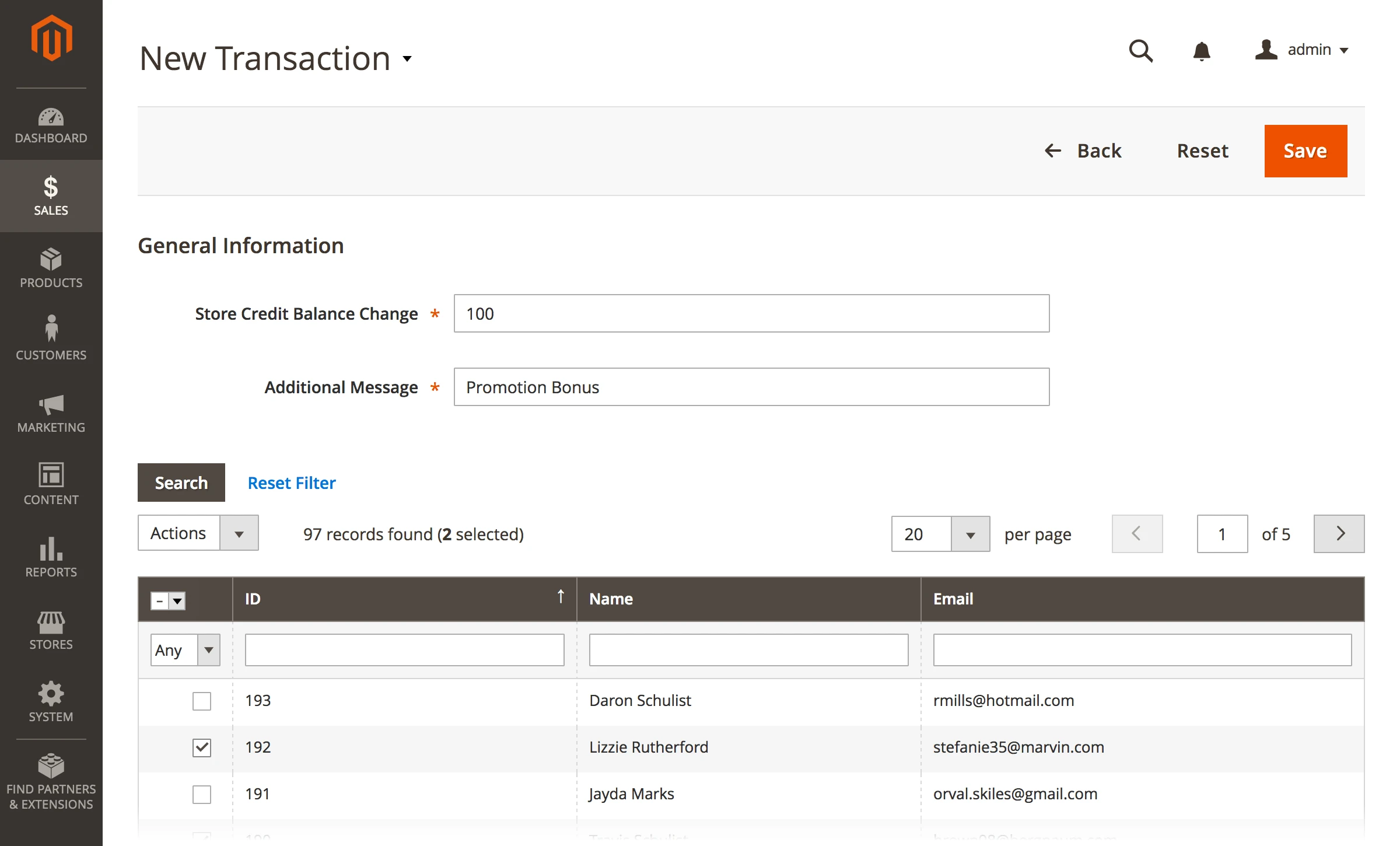 Store Credit & Refund