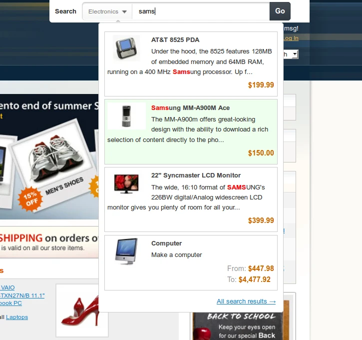 Search suggestion results for: 