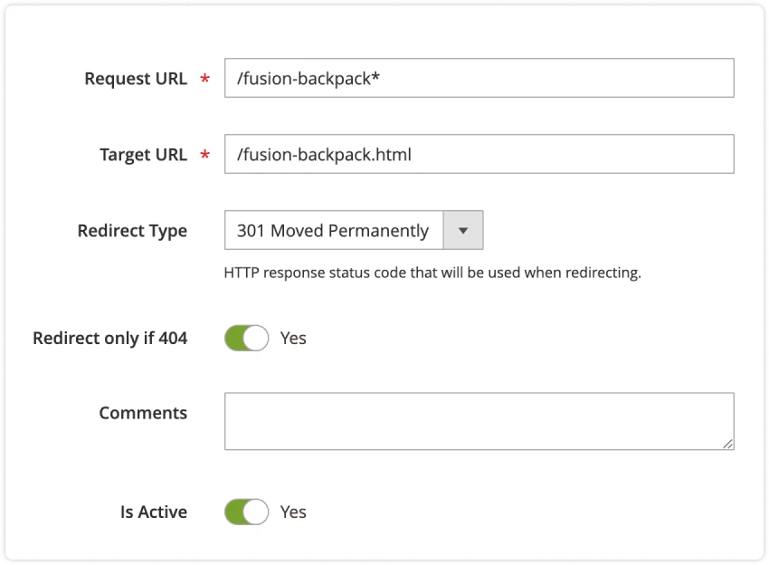 Setting up redirects in Mirasvit SEO Suite Ultimate extension for Magento 2.