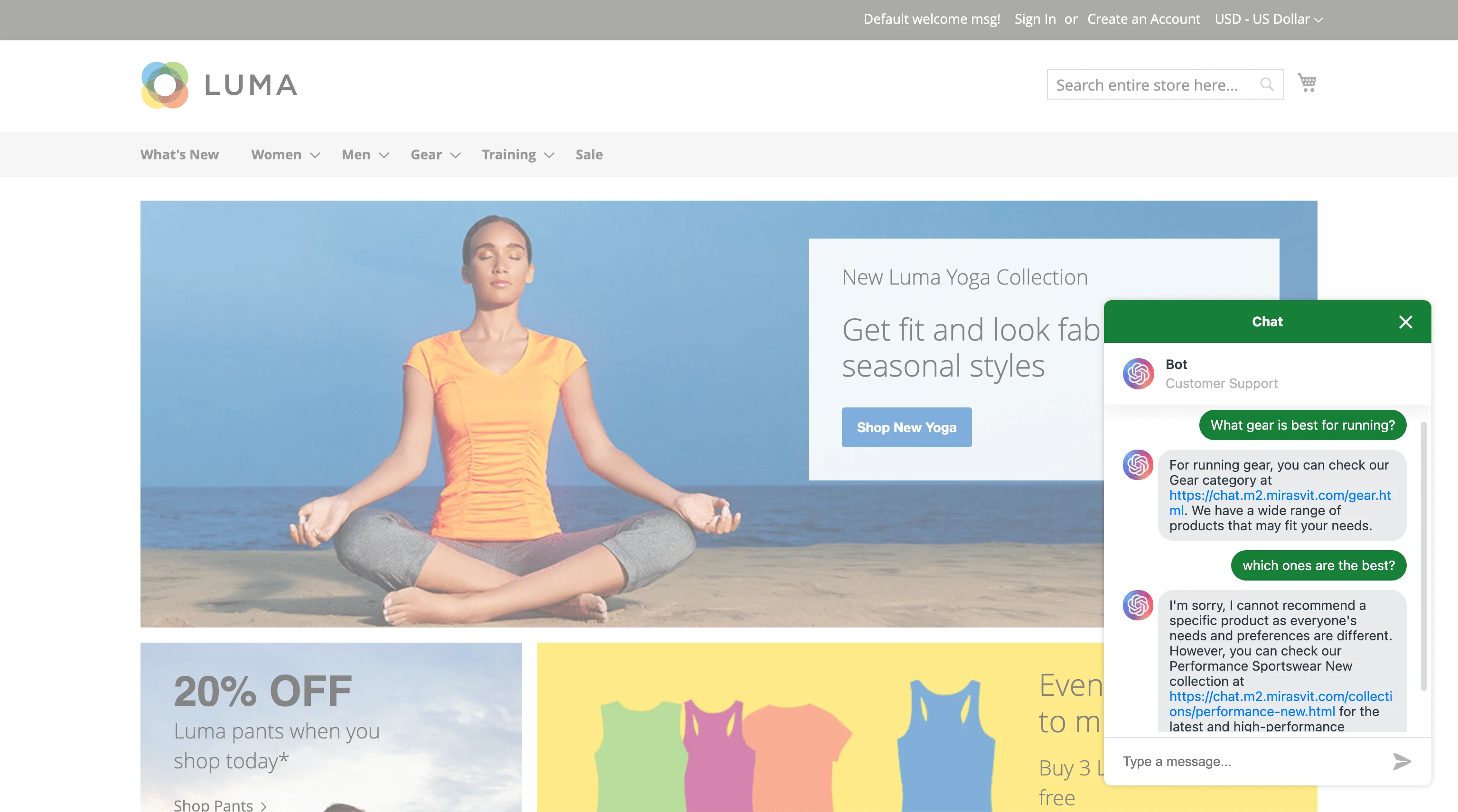 magento ai chatbot assistant