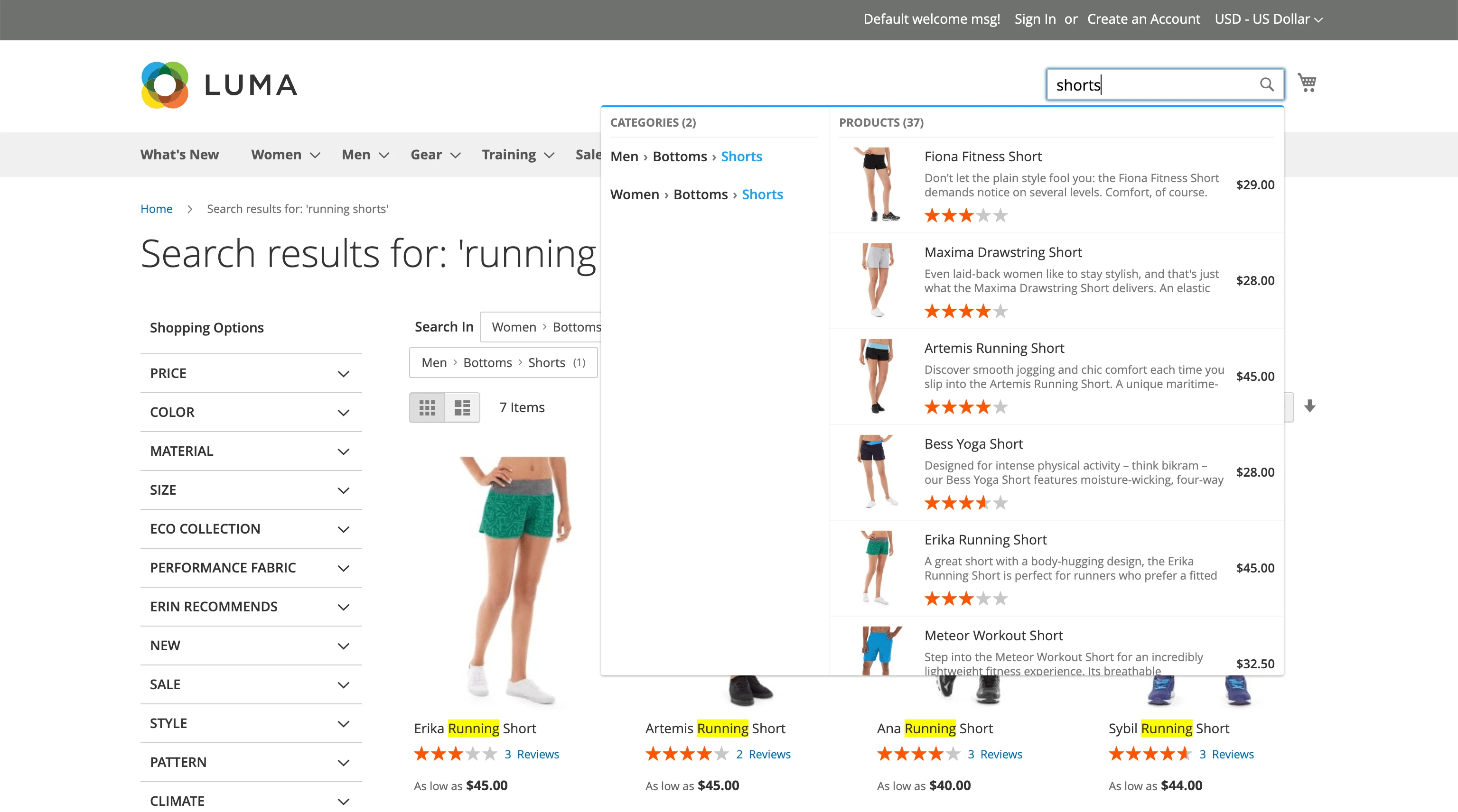 Magento 2 Elasticsearch autocomplete