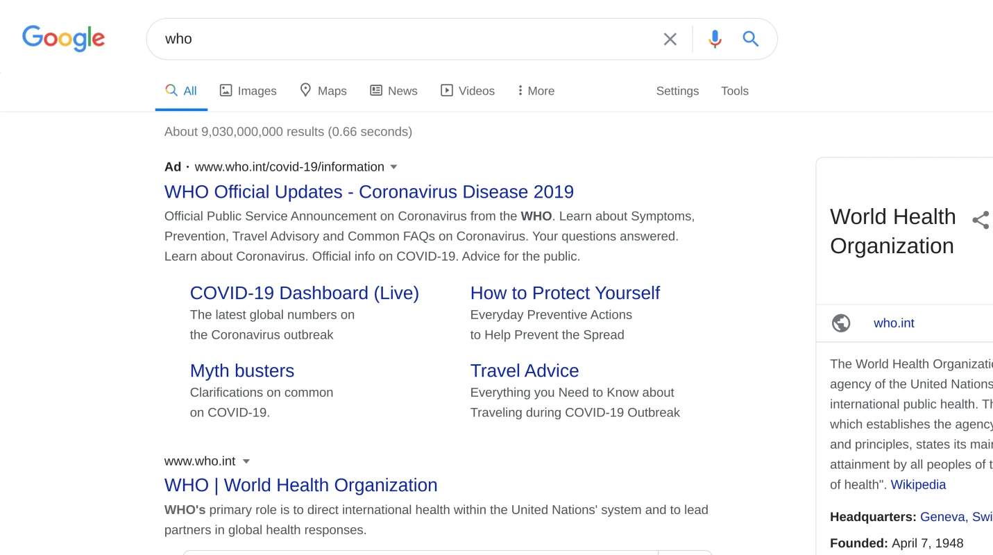 world health organization